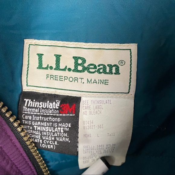LL Bean 3M Thermal Insulation Vintage Jacket - Picture 6 of 11